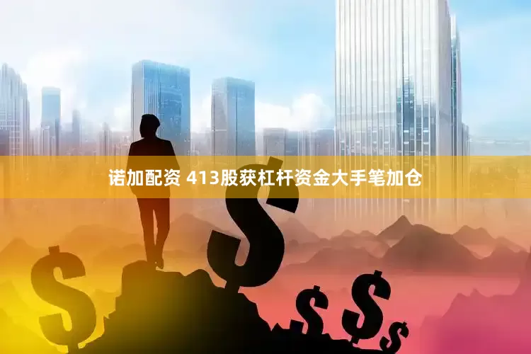 诺加配资 413股获杠杆资金大手笔加仓