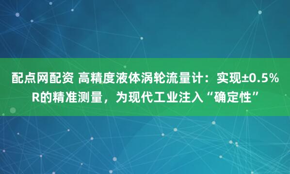 配点网配资 高精度液体涡轮流量计：实现±0.5%R的精准测量，为现代工业注入“确定性”